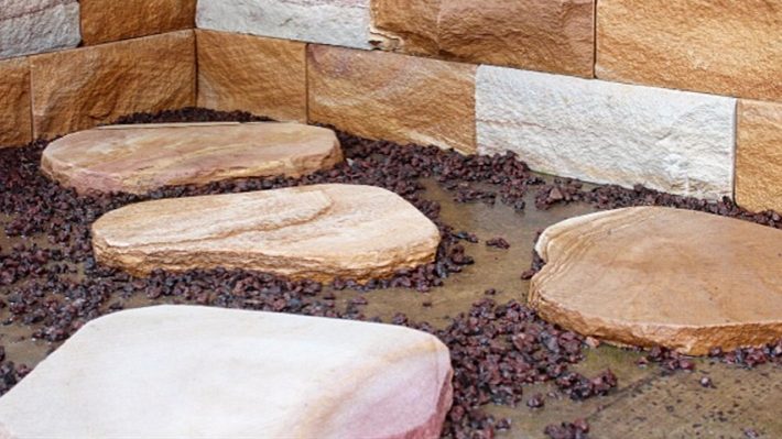 garden path paver sandstone steppers