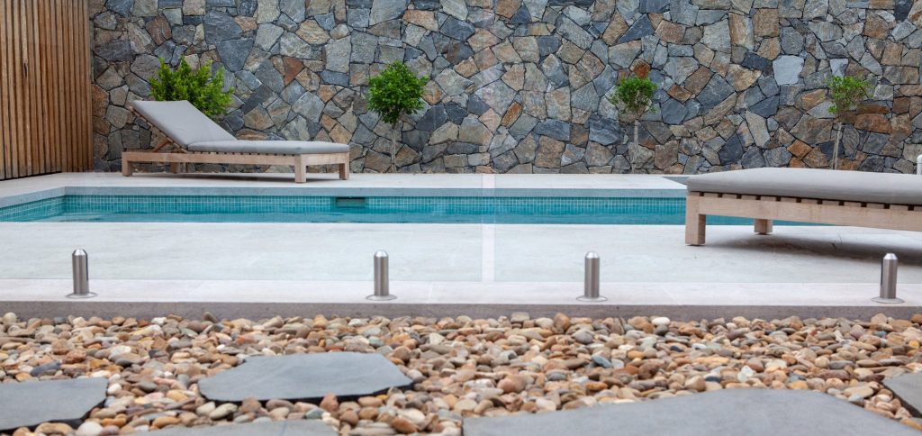 Swimming pool stones