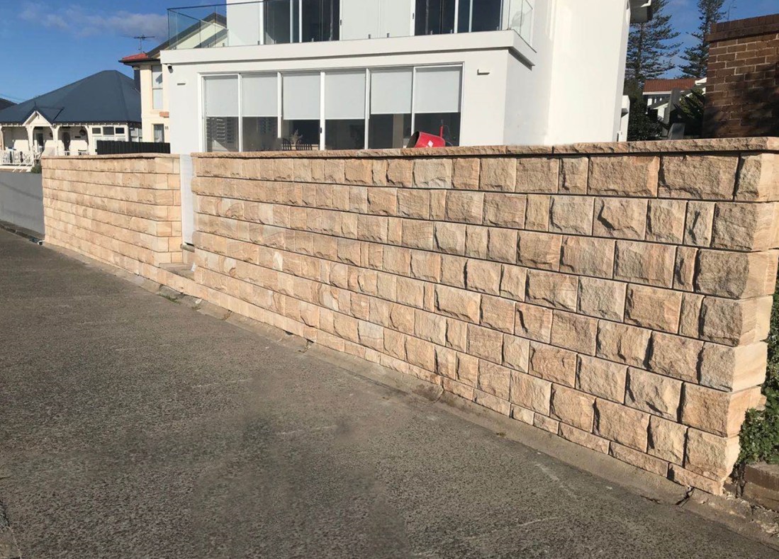 Rockfaced Sandstone Wall Cladding - Australian Sandstone