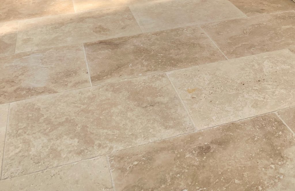 Classic Travertine stone paving