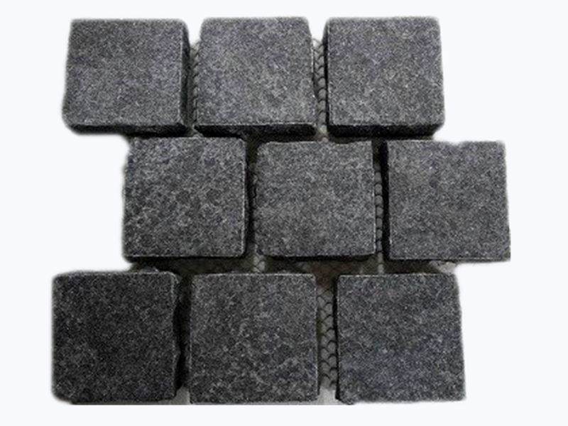 Aussie black granite cobble stones