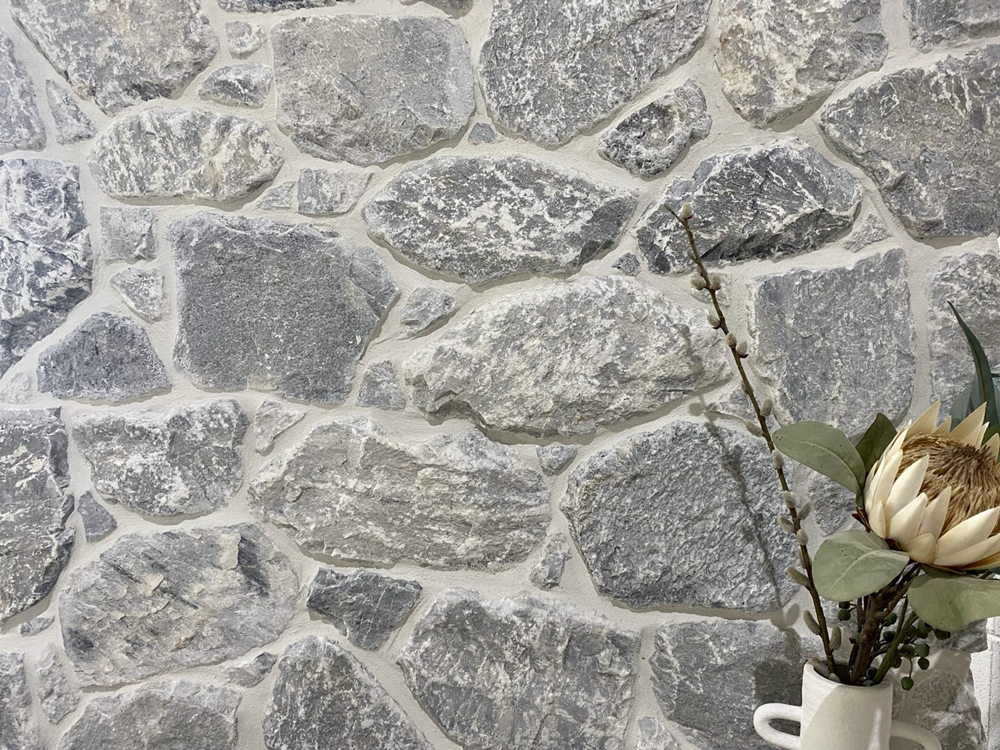 Beltana irregular limestone cladding, dry stack cladding stone