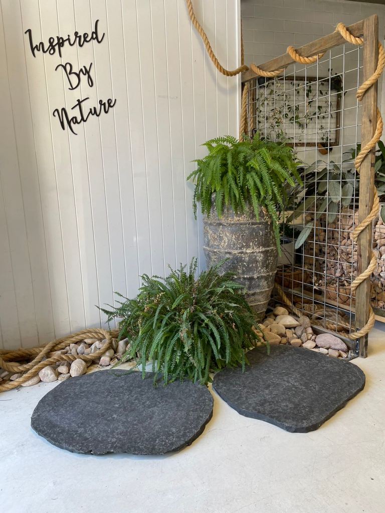 Sable Black Granite stepping stones 1