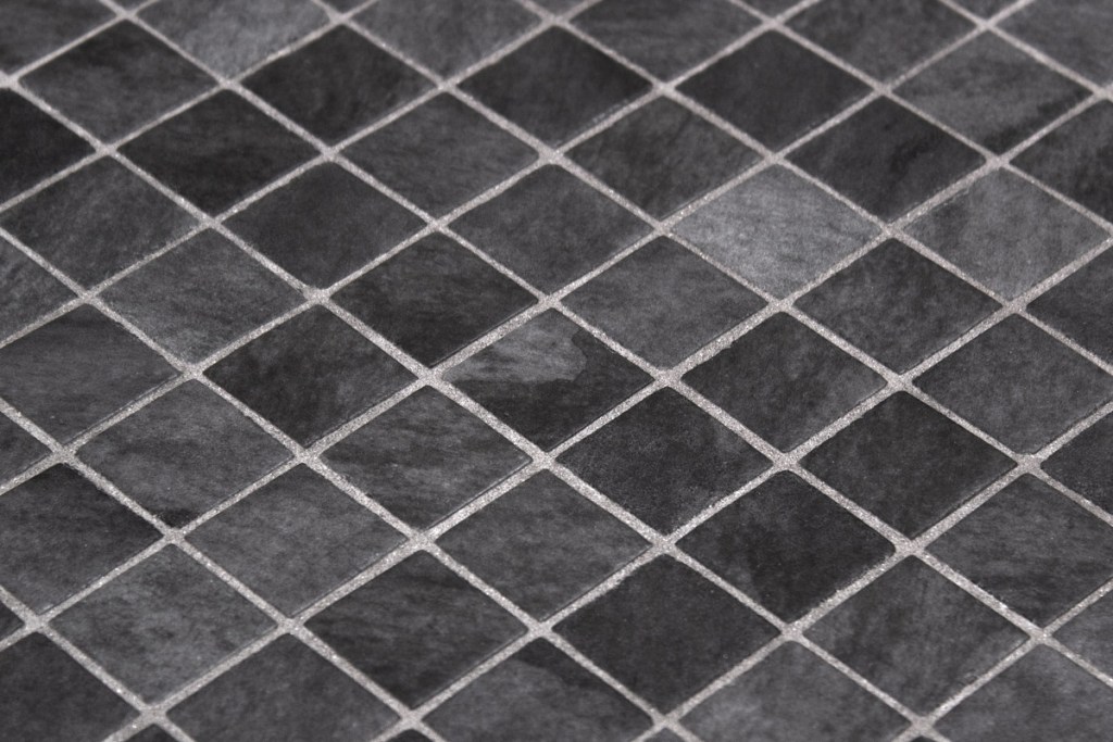 Black glass mosaics 