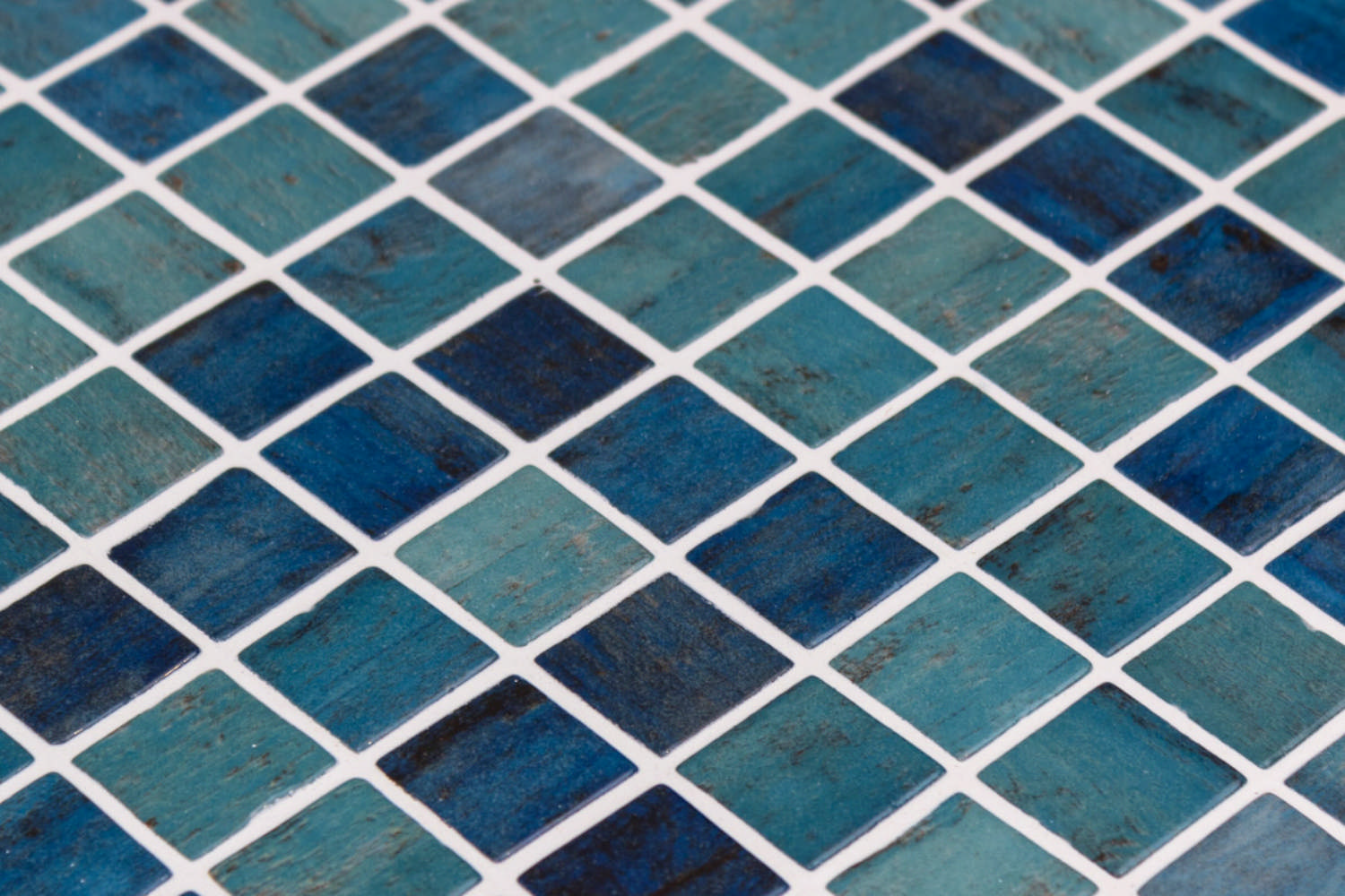 Glass mosaics with gloss finish