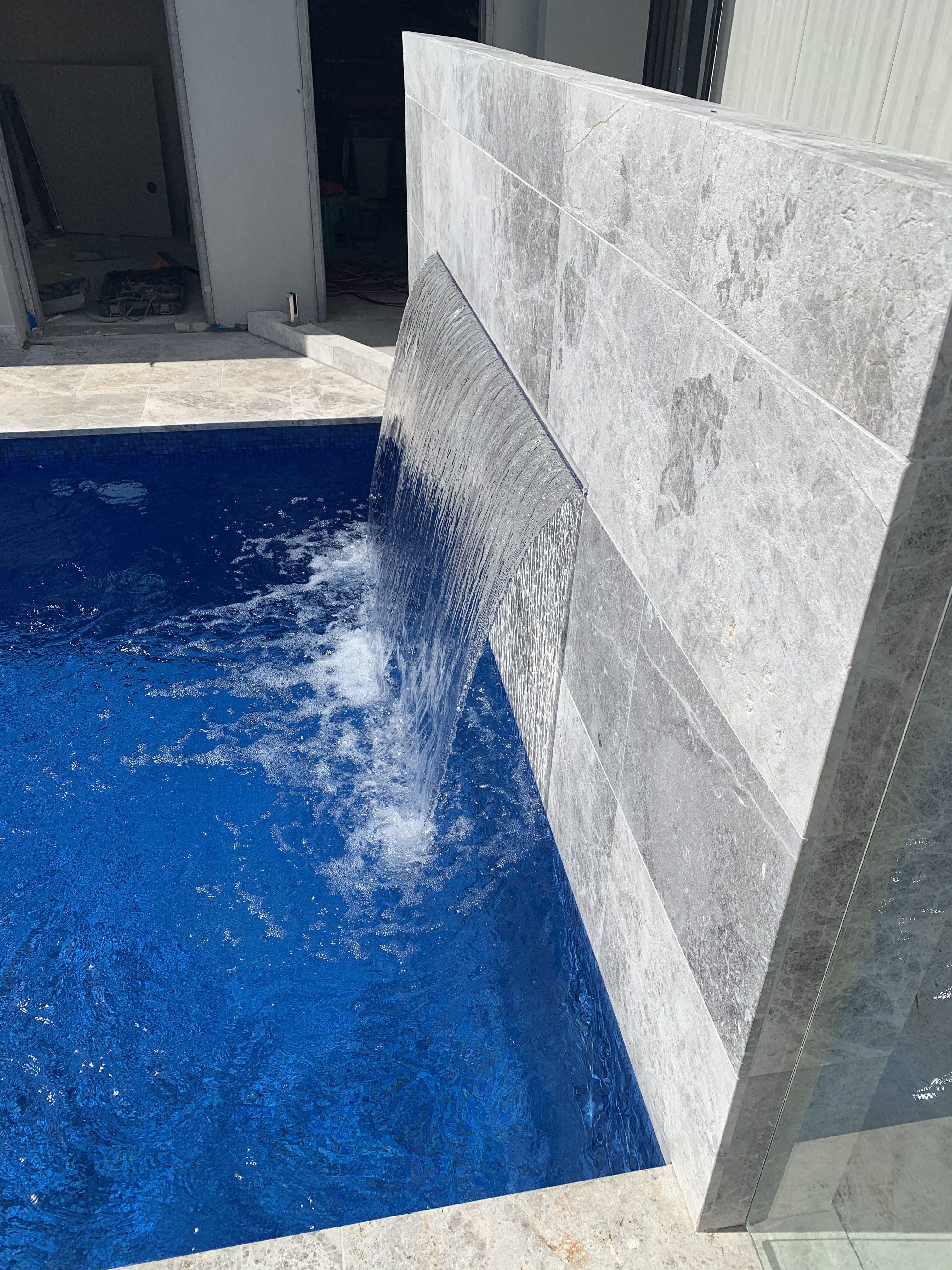 Pool Marble Mix Marble Pool Paver, Tiles, Coping stones - Mia Sandblasted Marble