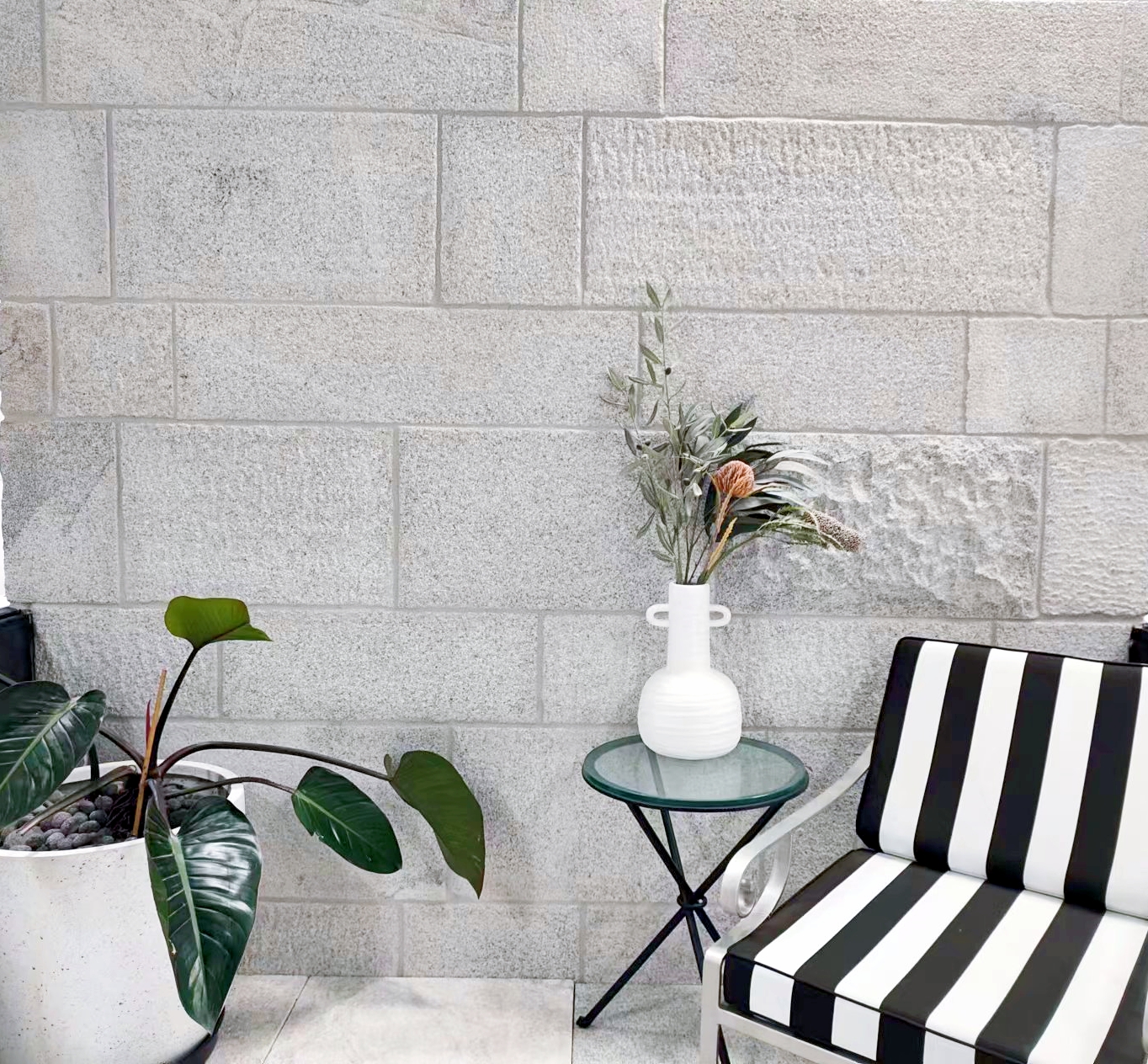 Argent grey lodge walling newstead showroom display 1