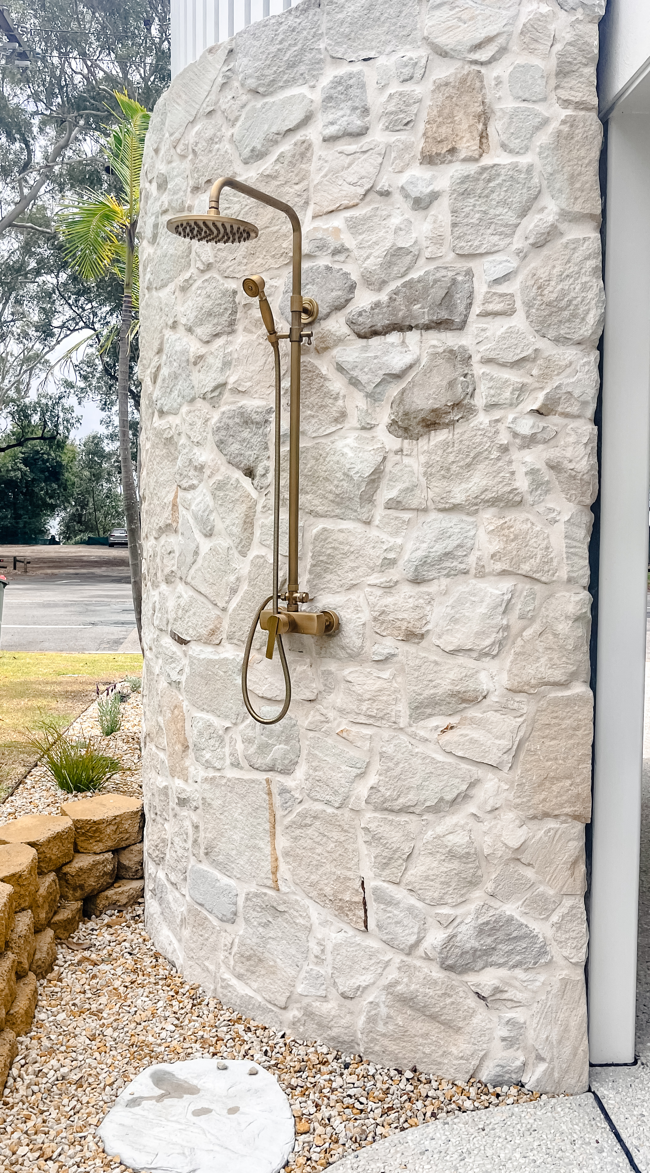 Foster irregular sandstone cladding exterior walls