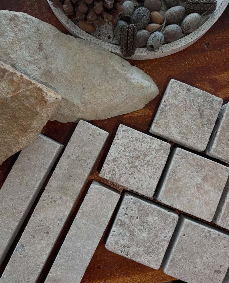 Stone Battons and Stone cobbles