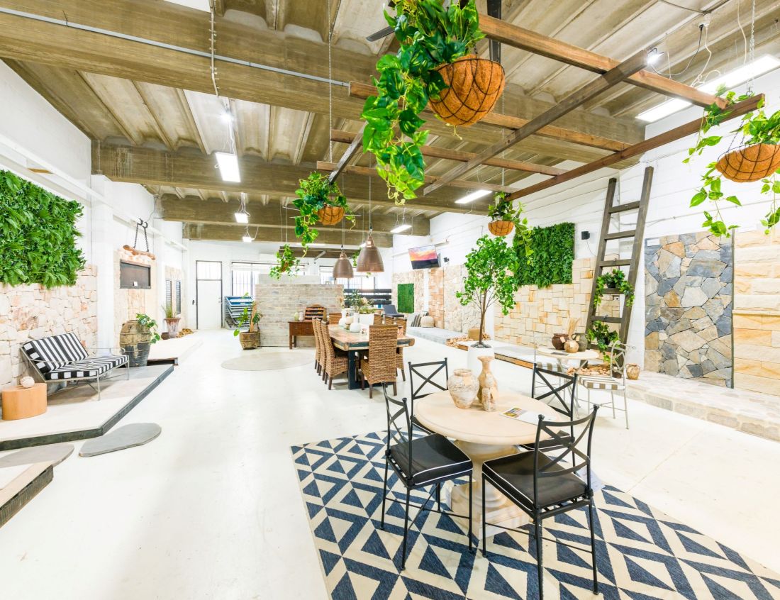 Aussietecture Brisbane showroom stone display