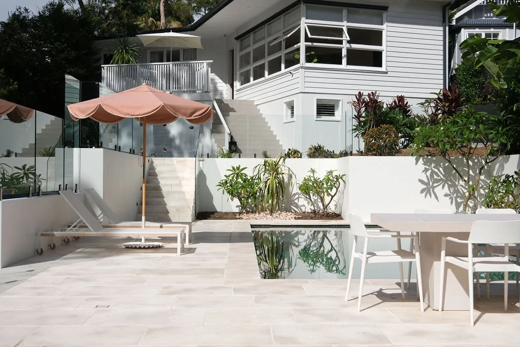 Bombala limestone pool tiles and paver