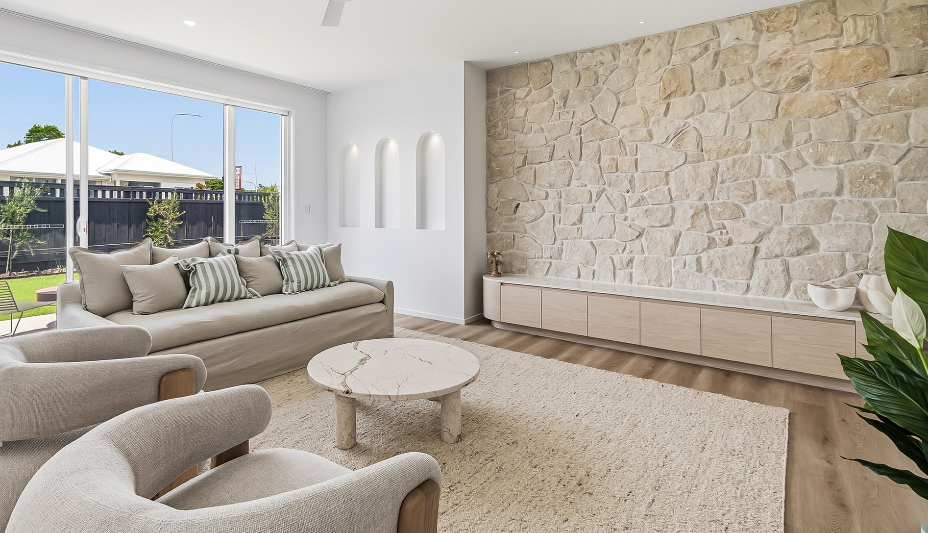 Foster irregular walling interior featured wall